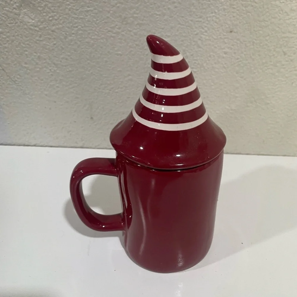 RAE DUNN Cozy Gnome Ceramic mug & Topper Christmas large mug edition